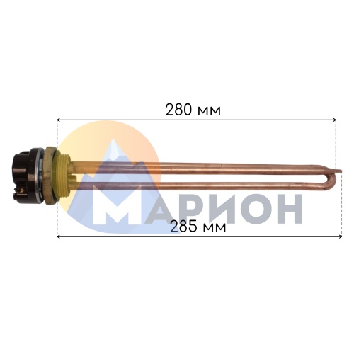 Тэновая группа RDT фланец G1-1/4 L 280 под анод M6 1.2 кВт 230 В ZPN